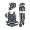 Easton | THE FUNDAMENTAL by Jen Schro Fastpitch Softball Catcher's Equipment | Box Set | NOCSAE Certified | Small Ages 12 & Under | Charcoal view 1