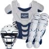 Rawlings | Velo Fastpitch Softball Catcher's Set | NOCSAE Certified | Intermediate Ages 12-15 | Navy/White view 1