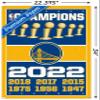 Trends International NBA Golden State Warriors - Champions 22 Wall Poster with Pushpins view 3