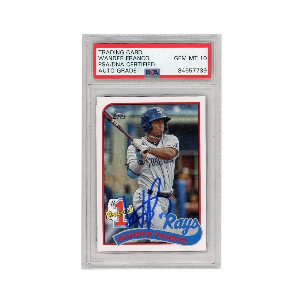 Wander Franco 2020 Topps Update Prospects Autograph Card #P-3 PSA/DNA 10