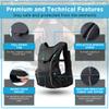 Drankful Adventure Pack | Part Running Vest, Part Hiking Backpack | Hybrid Hydration Pack for Mountain and Trail Running, Biking, Hiking | Ultra-Versatile Hydropack Running Backpack (Small) view 3