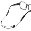 Adjustable eyewear holder for kids and adults, strap holds glasses to prevent them from getting lost, Black, Talla nica