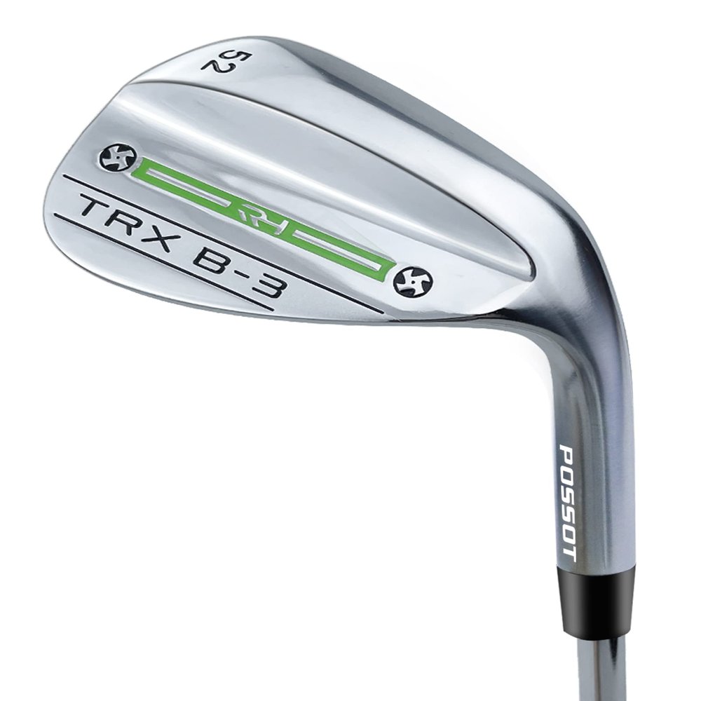 POSSOT 3 PCS Wedge Set or Individual Golf Wedges, Available in 60 Lob Wedge for Man and Woman Right Hand with Rubber Grip, Sliver.