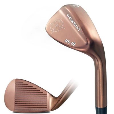 POSSOT 3 PCS Wedge Set or Individual Golf Wedges, Available in 52 Gap Wedge for Man and Woman Right Hand with Rubber Grip, Gold.