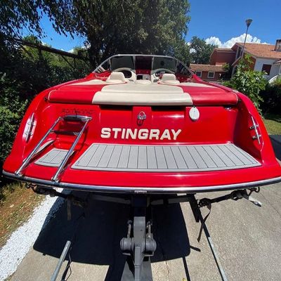 Boat EVA Faux Teak Decking Floor Compatible with 2016 Stingray 180RX Swim Step Cockpit