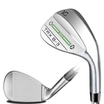 POSSOT 3 PCS Wedge Set or Individual Golf Wedges, Available in 52 Gap Wedge for Man and Woman Right Hand with Rubber Grip, Sliver.