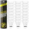 Badminton Birdies Nylon Feather Bedminton Shuttlecocks - Plastic Birdie ball for indoor outdoor Matches Baseball Practice Highly Stable & Durable Set for Beach Racket Games Playground Backyards view 1