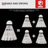 Badminton Birdies Nylon Feather Bedminton Shuttlecocks - Plastic Birdie ball for indoor outdoor Matches Baseball Practice Highly Stable & Durable Set for Beach Racket Games Playground Backyards view 3