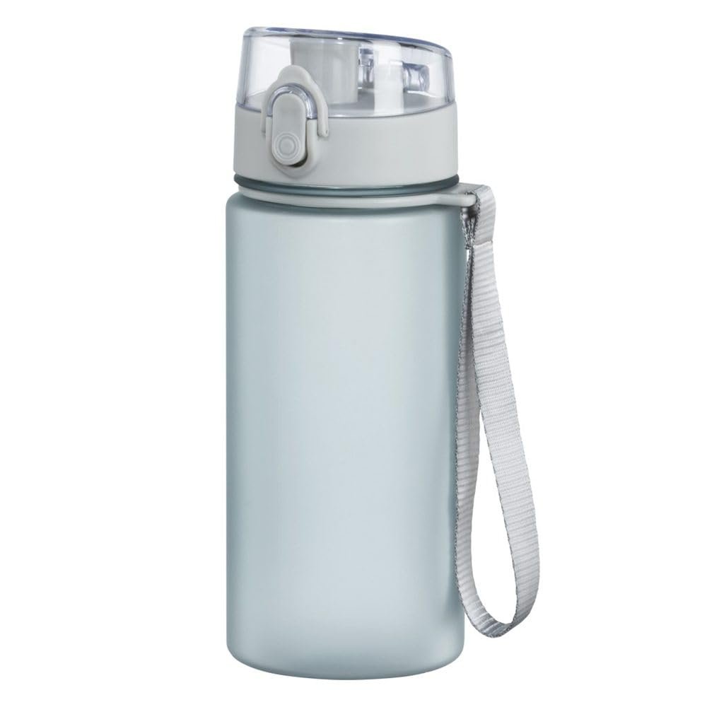 Xavax Sports Water Bottle with Wrist Strap, 500 ml, Transparent Blue