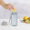 Xavax Sports Water Bottle with Wrist Strap, 500 ml, Transparent Blue view 3
