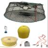 KUFA Sports Tower Style Prawn Trap(Stretched Mesh Size:1-1/8") with 400' Rope, Yellow Float, Bait Bag & Harness Combo (CT76+PBP1+HA2) view 1