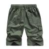 Ymosrh Mens Workout Shorts, Cotton Shorts Men Best Fishing Gifts for Quick Dry Shorts 28 Summer Fashion Casual Printed Loose Quick-Drying Shorts Beach Pants Shorts Long Cargo Chino (5XL, Army Green) view 2