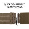 Tactical Cronex Molle Vest Quick Release Buckle Set, Quick Disconnect Cummerbund Adapters for JPC CPC NCP XPC 420 Vest view 4