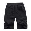 Ymosrh Shorts for Men Size 44, Mens Shorts Casual Fishing Big and Tall 48 W Elastic Waist Summer Fashion Casual Printed Loose Quick-Drying Shorts Beach Pants XL Orange Shorts (XL, Black) view 2