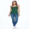 Natural Uniforms Women's Basic Camisole with Adjustable Spaghetti Strap Tank Top (True Hunter Green, 3X-Large) view 2