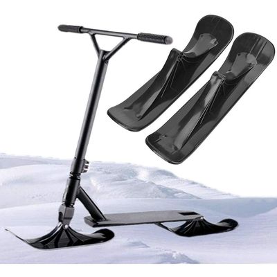2Pcs/1 Set Snow Sled Conversion Kit, Fold Skate Board Outdoor Snow Sled Attachment for Kids