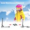 2Pcs/1 Set Snow Sled Conversion Kit, Fold Skate Board Outdoor Snow Sled Attachment for Kids view 2