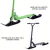 2Pcs/1 Set Snow Sled Conversion Kit, Fold Skate Board Outdoor Snow Sled Attachment for Kids view 4