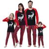 YIJIU Matching Family Christmas Pajama Set Xmas Sleepwear Long Sleeve Tee and Plaid Pants Pjs Loungewear,Elk Reindeer,Men-M view 1
