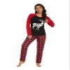 YIJIU Matching Family Christmas Pajama Set Xmas Sleepwear Long Sleeve Tee and Plaid Pants Pjs Loungewear,Elk Reindeer,Men-M view 2