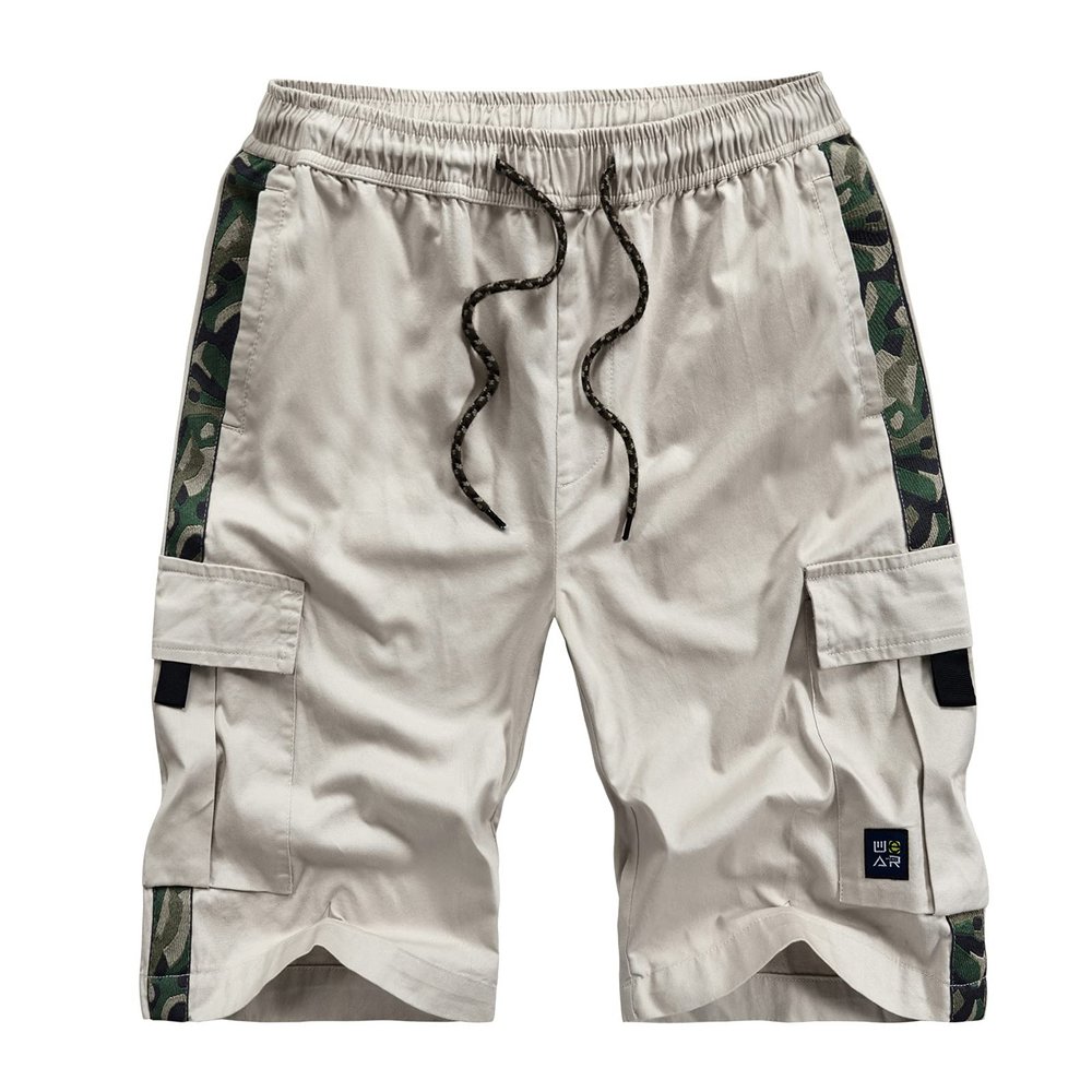 Ymosrh Mens Shorts, Men's Shorts Cargo Golf Shorts Big and Tall Tech Nine Shorts Men Summer Fashion Casual Printed Loose Quick-Drying Shorts Beach Pants 9 Inch Inseam 3X Athletic Shorts (6XL, Beige)