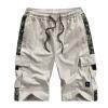 Ymosrh Mens Shorts, Men's Shorts Cargo Golf Shorts Big and Tall Tech Nine Shorts Men Summer Fashion Casual Printed Loose Quick-Drying Shorts Beach Pants 9 Inch Inseam 3X Athletic Shorts (6XL, Beige) view 1