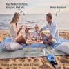 WEKAPO Beach Blanket - Sandproof Waterproof Extra Large Beach Mat | Oversized Sand-Free Lightweight Quick-Drying | Beach Vacation Essentials with Stakes & Corner Pockets (Periwinkle Blue, 9x10 FT) view 4