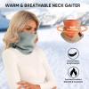 TICONN Neck Gaiter Face Cover Scarf, Neck Warmer Breathable Sun & Wind-proof for Skiing Fishing Hiking Cycling (Fleece, Chiseled Stone-2pk) view 3