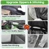 10L0L 2 Passenger Golf Cart Enclosure fit Yamaha G29 Drive, 600D Heavy Duty Yamaha Rain Cover with Clear PVC Windshield,Waterproof and UV Block Oxford Cloth view 3