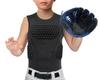 Youper Youth Baseball Padded Chest Protector Shirt, Rib Heart Sternum Guard for Football, Softball & Lacrosse (Black, Small) view 3