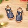 Otter MOMO Toddler Little Girls Oxford Shoes Mary Jane Flat T-Strap School Uniform Party Blue Dress Shoes Size 13 view 4