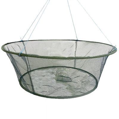 Foldable Fishing net Hand cast net, Shrimp net Crab nets Crayfish Hand cast cage (Top:31.5in/Bottom:23.6in)