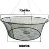 Foldable Fishing net Hand cast net, Shrimp net Crab nets Crayfish Hand cast cage (Top:31.5in/Bottom:23.6in) view 2