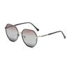 HCHES Sunglasses Women Fashion Eyewear Outdoor Polarized Sunglasses Men UV400 Metal Oval Frame,310.Tea black,follow picture view 1