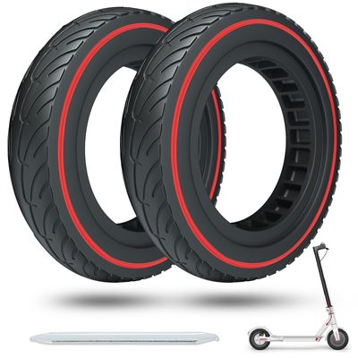 Cooryda Solid Tire for Xiaomi m365 Electric Scooter Mijia Mi m365 pro/gotrax gxl V2/gotrax XR, 8.5 inches Electric Scooter Wheels 8 1/2'' Front or Rear Replacement Honeycomb Solid Tires