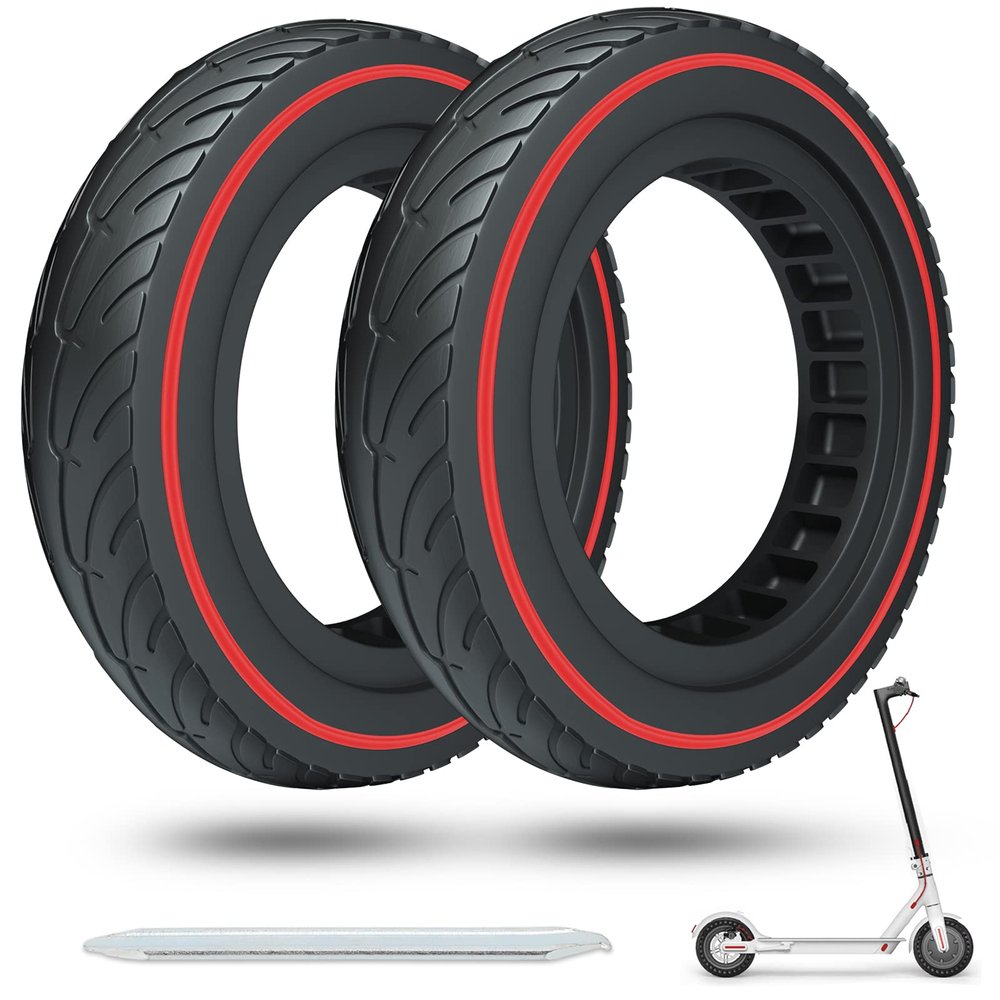 Cooryda Solid Tire for Xiaomi m365 Electric Scooter Mijia Mi m365 pro/gotrax gxl V2/gotrax XR, 8.5 inches Electric Scooter Wheels 8 1/2'' Front or Rear Replacement Honeycomb Solid Tires