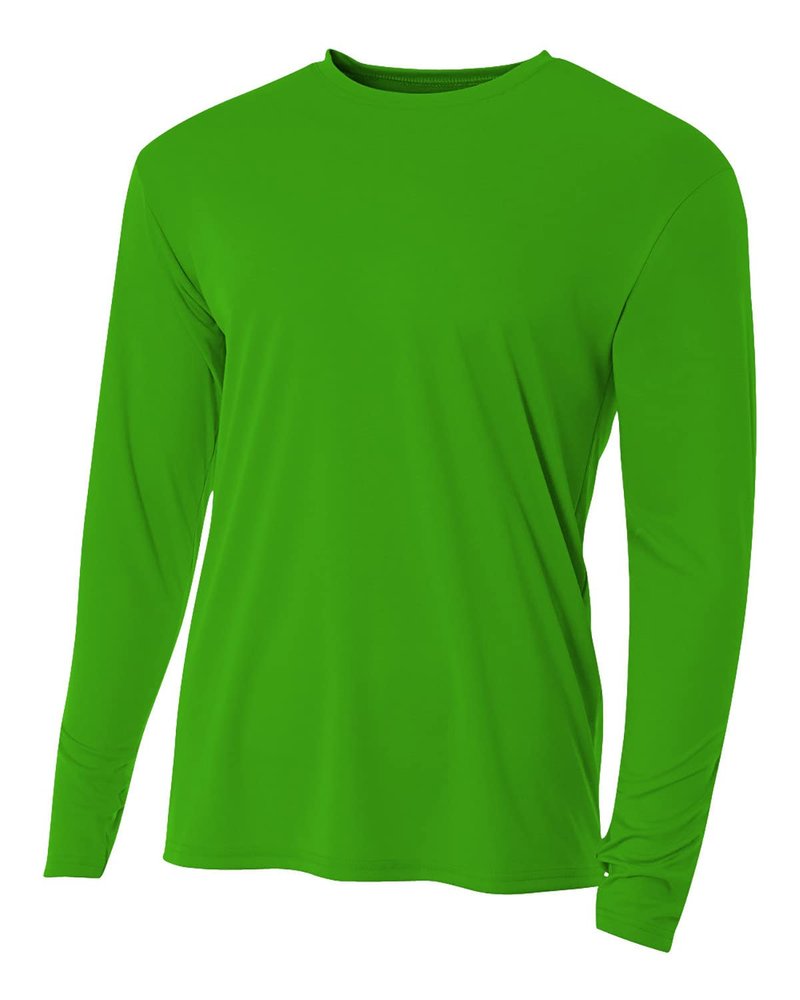 A4 Cooling Performance Long Sleeve Crew Kelly XS
