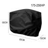 Bavokon Outboard Motor Black 210D Waterproof Oxford Fabric,Outboard Engine,Outboard Motor,Half Outboard Engine,Resistant No Fading Boat Engine Hood,Motor Hood Fits 15-250 view 2