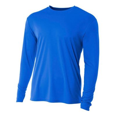 A4 Cooling Performance Long Sleeve Crew Royal XS