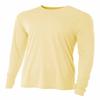 A4 Cooling Performance Long Sleeve Crew LT Yellow XS view 1