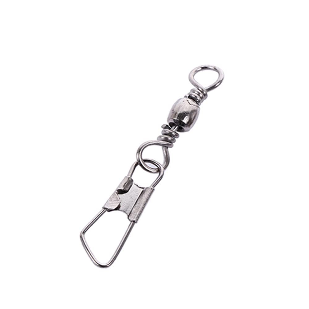 100Pcs Fishing Connector Rotating Solid Ring Metal with Interlock Tool Tackle Swivels Solid Rings High Strength Solid Rings Fishing Tackle(8)