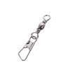100Pcs Fishing Connector Rotating Solid Ring Metal with Interlock Tool Tackle Swivels Solid Rings High Strength Solid Rings Fishing Tackle(8) view 1