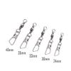 100Pcs Fishing Connector Rotating Solid Ring Metal with Interlock Tool Tackle Swivels Solid Rings High Strength Solid Rings Fishing Tackle(8) view 2