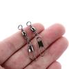 100Pcs Fishing Connector Rotating Solid Ring Metal with Interlock Tool Tackle Swivels Solid Rings High Strength Solid Rings Fishing Tackle(8) view 3