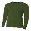 A4 Cooling Performance Long Sleeve Crew Safety Orange M view 1