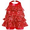 ACSUSS Kids Girls Sequins Dance Dress Shiny Leotards for Jazz Latin Teens Ballroom Dancing Costume Red 10 Years view 1