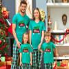 Christmas Red Plaid Truck Matching Family Baby Girl Boys T-Shirt view 3