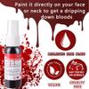 Go Ho Fake Blood,(1 oz)Fake Blood Spray,Halloween Fake Blood Washable,Eye Blood Drops,Blood Splatter for Clothes,Halloween Zombie Monster Vampire Blood Costume Cosplay Makeup,1PC view 4