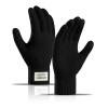 Long Keeper Winter Touchscreen Gloves for Women Men Touch Screen Texting Soft Knit Warm Stretchy Gloves (Black) view 1