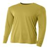 A4 Men's Cooling Performance Long Sleeve T-Shirt Vegas Gold view 1
